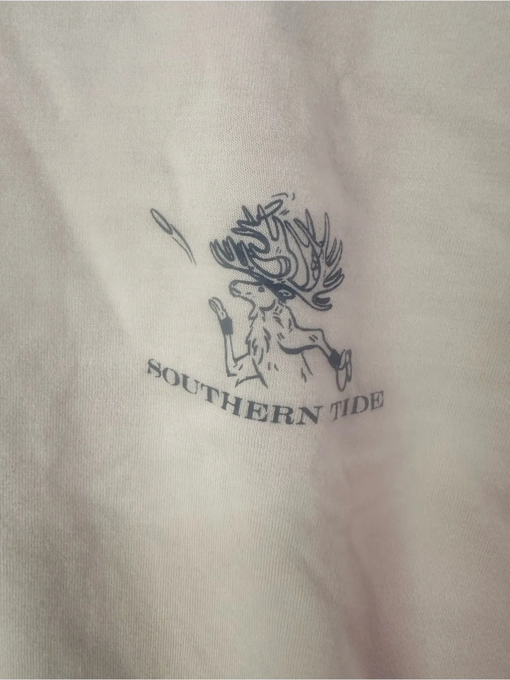 Southern Tide Kids Reindeer Games Christmas tee in Light gray